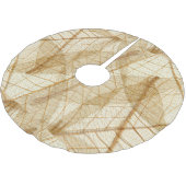 Rustic Sheer Cream Lace Leaves Kerstboom Rok (Gekanteld)