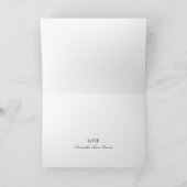 Rustic Silver Birch Tree Baby shower Bedankt (Binnen)