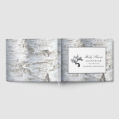 Rustic Silver Birch Tree Baby shower Gastenboek (Volledig)