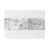 Rustic Silver Birch Tree Baby shower Uitnodigingen Wikkel (Achterkant Voorbeeld)