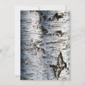 Rustic Silver Birch Tree, Birthday Kaart (Achterkant)