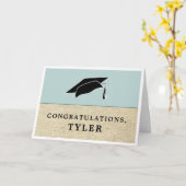 Rustic Simple Felicitaties Afstuderen Afstuderen Kaart (Gele Bloem)