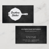 RUSTIC SKILLET LOGO voor RESTAURANTS, CATERING I Visitekaartje (Voorkant / Achterkant)