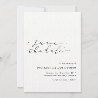 Rustic slaat de datum op save the date
