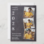 Rustic Slate 3 Foto Afstuderen Afstuderen Kaart (Voorkant)