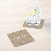 Rustic Slate Grey wegwerptafel Kartonnen Onderzetters (Insitu)