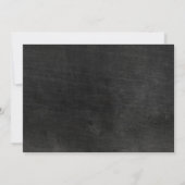 Rustic Slate Wedding Invitations Kaart (Achterkant)