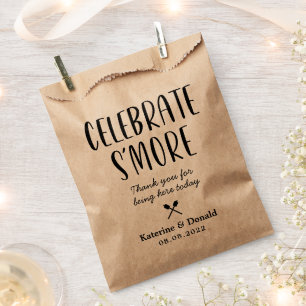 Rustic S'more Love Wedding Favor Bag Bedankzakje