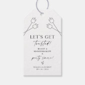 Rustic S'mores Mariage Favor Étiquette Marshmallow (Devant)