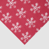 Rustic Snowflakes Red Tissuepapier (Detail)