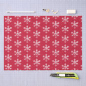 Rustic Snowflakes Red Tissuepapier (Craft)