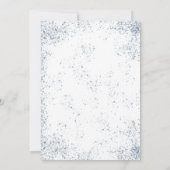 Rustic Snowy Winter Forest Wedding Kaart (Achterkant)