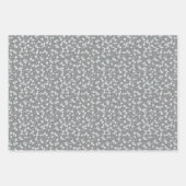 Rustic Snowy Winter Waterverf Pattern Kerstmis Inpakpapier Vel (Voorkant 2)