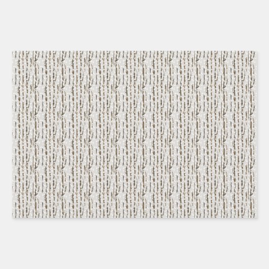 Rustic Snowy Winter Waterverf Pattern Kerstmis Inpakpapier Vel (Voorkant)