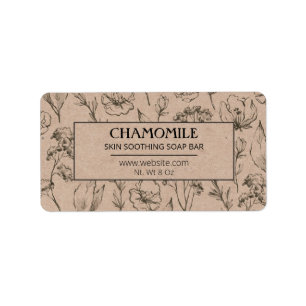  Rustic Soap Bar-labels Etiket