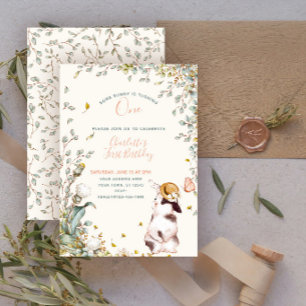 Rustic Sommige Bunny is Eén Bloemige Meisje Cottag Kaart