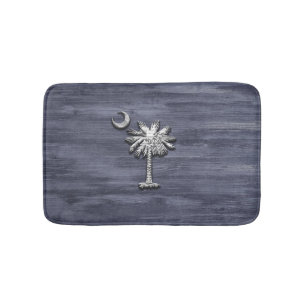 Rustic South Carolina Palmetto en Moon Badmat