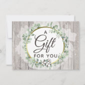 Rustic Southern Waterverf Cotton Certificate Kaart (Voorkant)