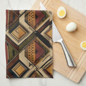 Rustic Southwestern Streeppatroon (1) Theedoek (Quarter Fold)