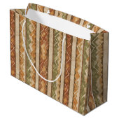 Rustic Southwestern Streeppatroon (7) Groot Cadeauzakje (Achterkant Gekanteld)
