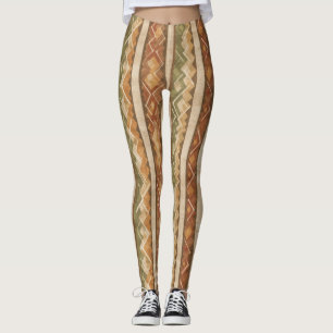 Rustic Southwestern Streeppatroon (7) Leggings