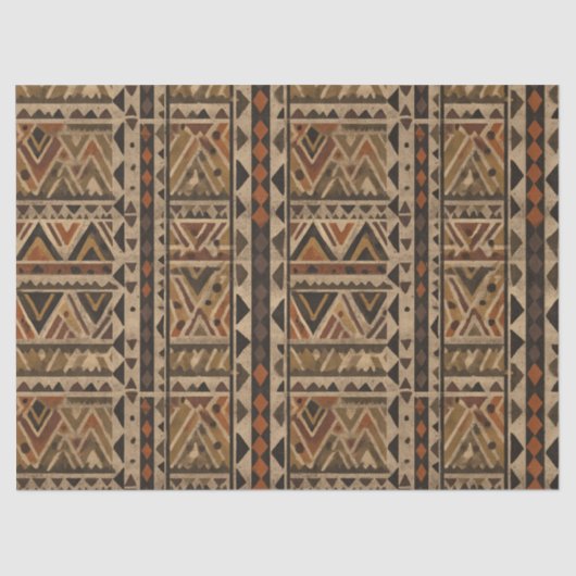 Rustic Southwestern Stripe Pattern (2) Tissuepapier (Voorkant)