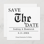 Rustic sparen de Datum Kaart van de Uitnodiging va (Voorkant / Achterkant)