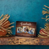 Rustic Specialized Afstuderen Photo Collage Plaque Fotoplaat (Zijkant)