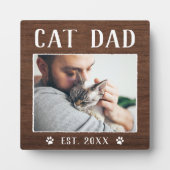 Rustic Specialized Cat Dad Photo Fotoplaat (Voorkant)