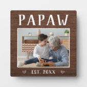 Rustic Specialized Papaw Grandpa Foto Fotoplaat (Voorkant)