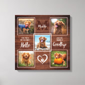 Rustic Specialized Pet Memorial Photo Collage Canvas Afdruk (Voorkant)