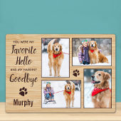 Rustic Specialized Pet Memorial Photo Collage Fotoplaat