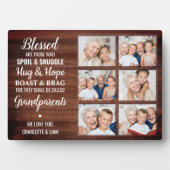 Rustic Specialized Photo Collage Grandouders Fotoplaat (voorkant)