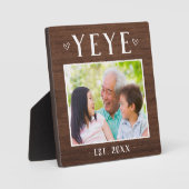 Rustic Specialized Yeye Grandpa Foto Fotoplaat (Voorkant)