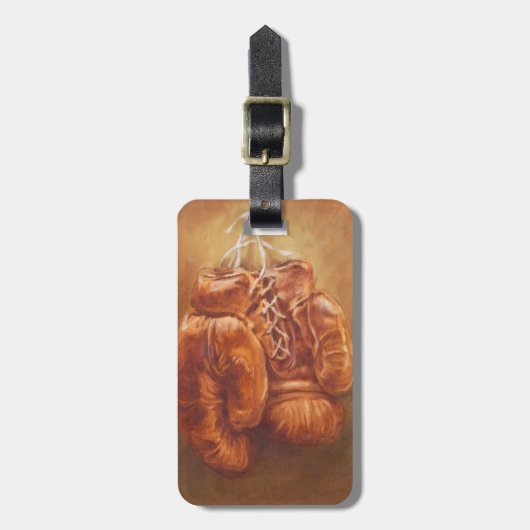 Rustic Sports | Boxing Glove Bagagelabel (Voorkant verticaal)