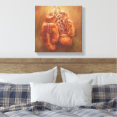 Rustic Sports | Boxing Glove Canvas Afdruk (Insitu (Slaapkamer))