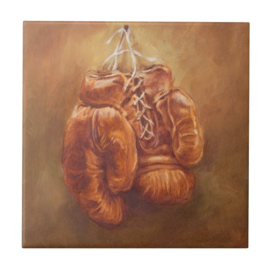 Rustic Sports | Boxing Glove Tegeltje (Voorkant)