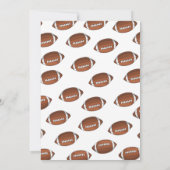 Rustic Sports Boy Football Baby shower Invitation (Dos)