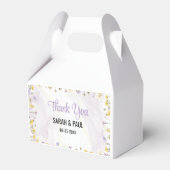 Rustic Spring Floral Elegant Wedding Bedankdoosjes (Voorkant Zijde)