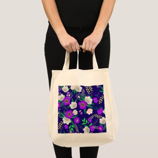 Rustic Spring Pansy Flowers Bouquet Tote Bag (Voorkant (product))