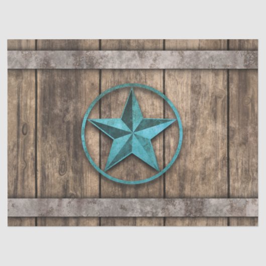 Rustic Star (Barrel) Tissuepapier (Voorkant)