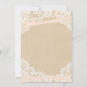 Rustic Starfish Beach Bridal Shower Invitations Kaart (Achterkant)