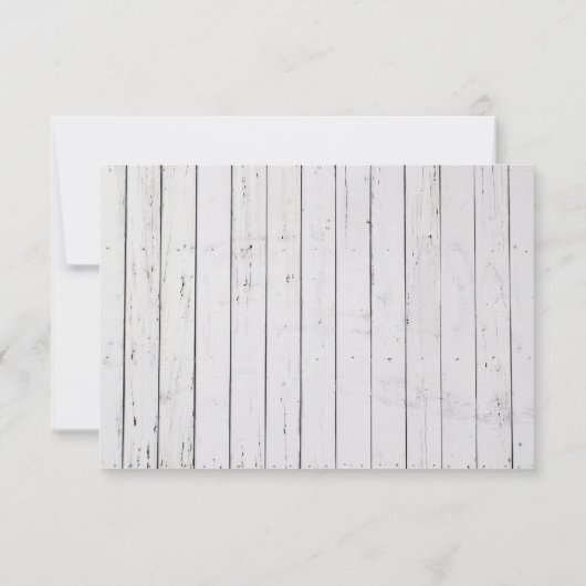 Rustic Starfish Wood met platbinding RSVP (Achterkant)