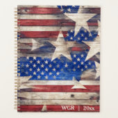 Rustic Stars and Stripes Planner (Voorkant)