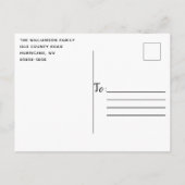 Rustic Stars & Lights op het kerstfeest in Barnwoo Uitnodiging Briefkaart (Achterkant)