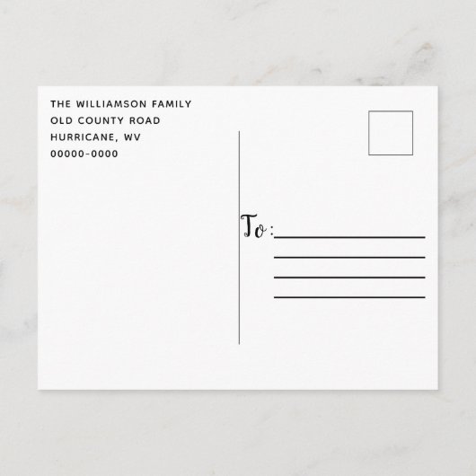 Rustic Stars & Lights op het kerstfeest in Barnwoo Uitnodiging Briefkaart (Achterkant)