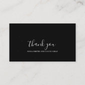 Rustic Sterrennacht Mountain Forest Hartelijk dank Informatiekaartje (Voorkant)