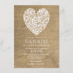 Rustic Stock the Kitchen Vrijgezellenfeest Party Kaart