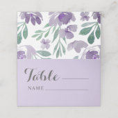 Rustic Stof Purper & Bloemstuk Bruiloft Zitting (Buitenkant ongevouwen)