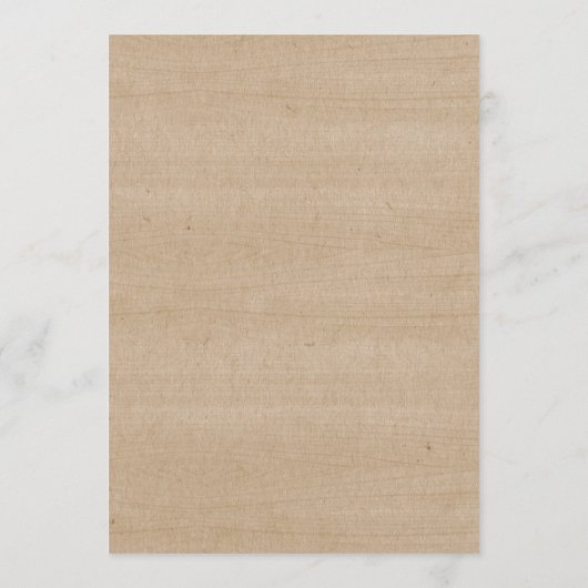 Rustic string licht Mr en Mrs Wedding Invitation Programma (Achterkant)